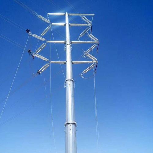 电力钢杆厂家供应额尔古纳市10m单管塔10kv高压铁塔